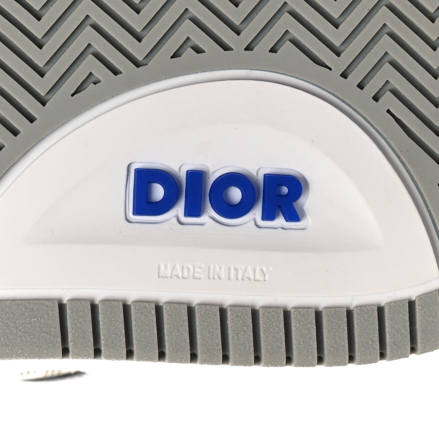 Christian Dior Smooth Calfskin Oblique Galaxy Perforated Mens B27 Low Top Sneakers 44 White Blue 7 of 9