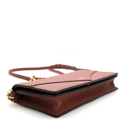 MCM Calfskin Large Diamond Wallet On Chain  Coconut Shell Brown 4 of 10