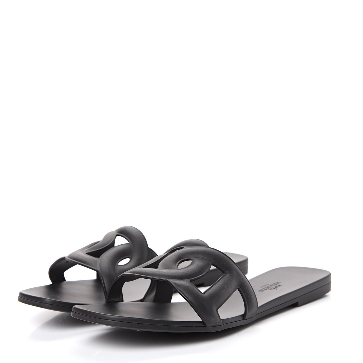 Rubber Aloha Sandals 41 Black