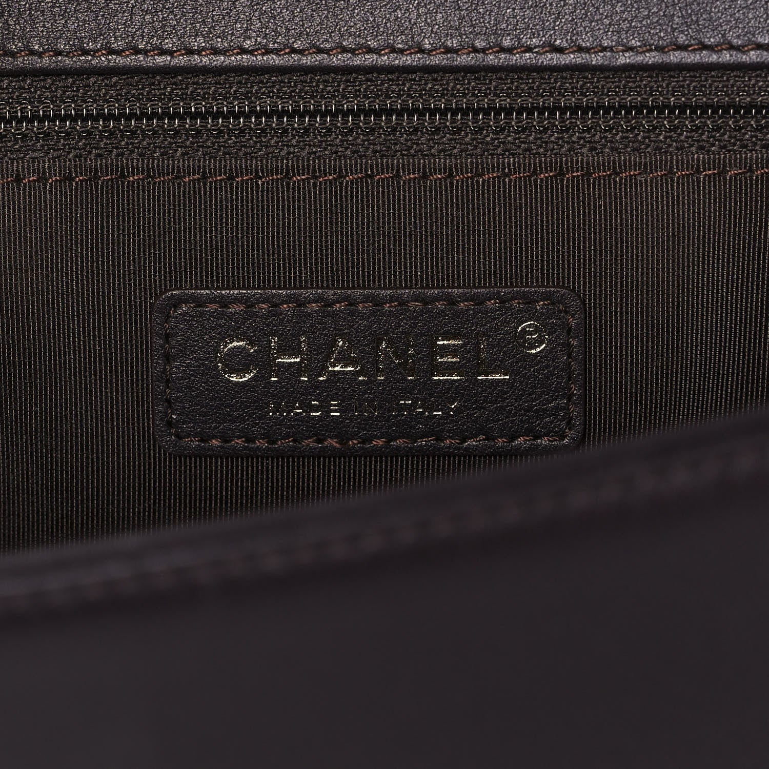 Chanel Calfskin Quilted New Medium Boy Flap Dark Brown 14 of 15