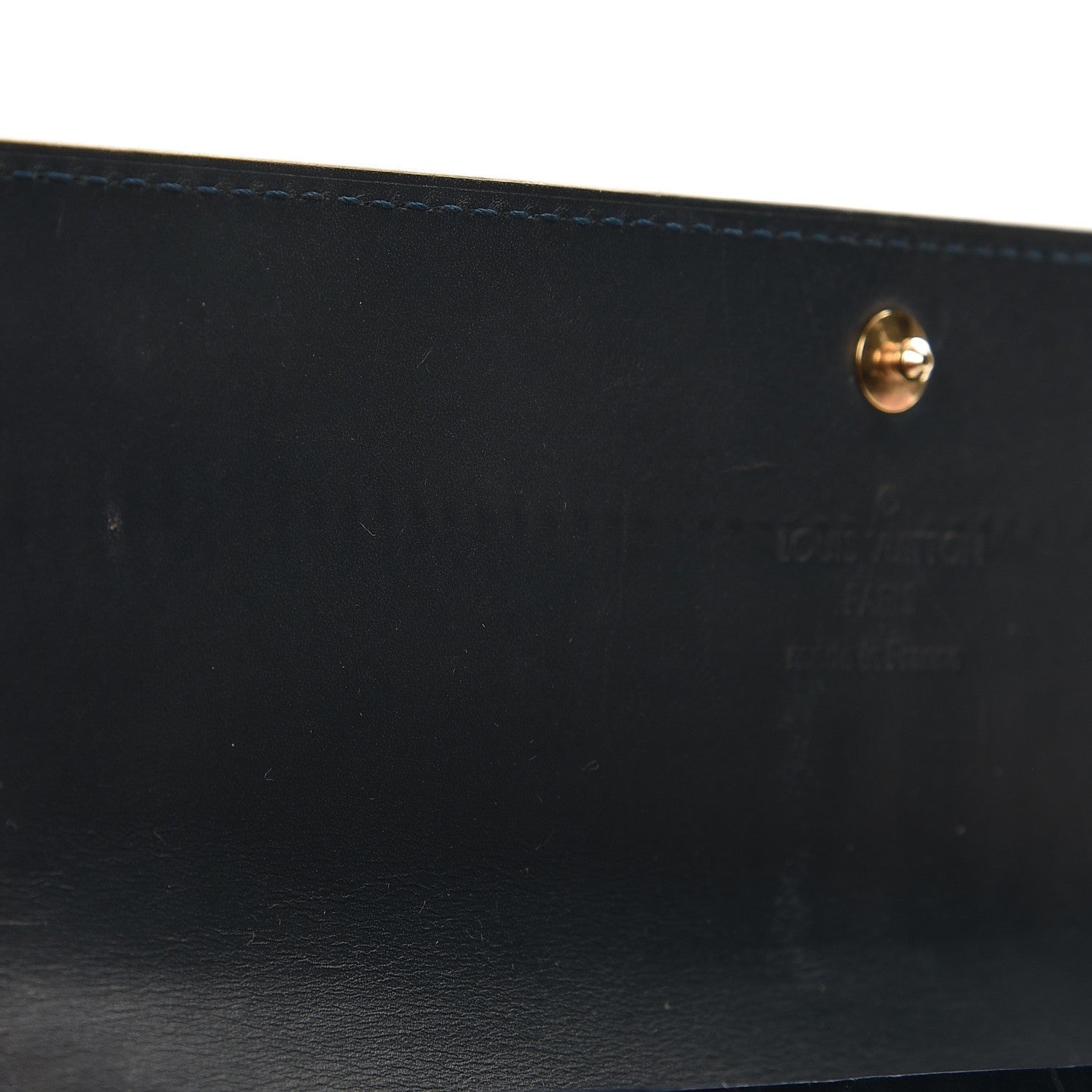 Louis Vuitton Vernis Sarah Wallet Blue Nuit 7 of 8
