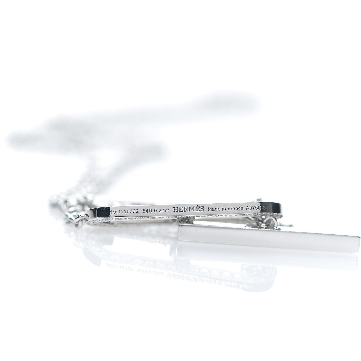 18K White Gold Diamond PM Ever Chaine D'Ancre Necklace