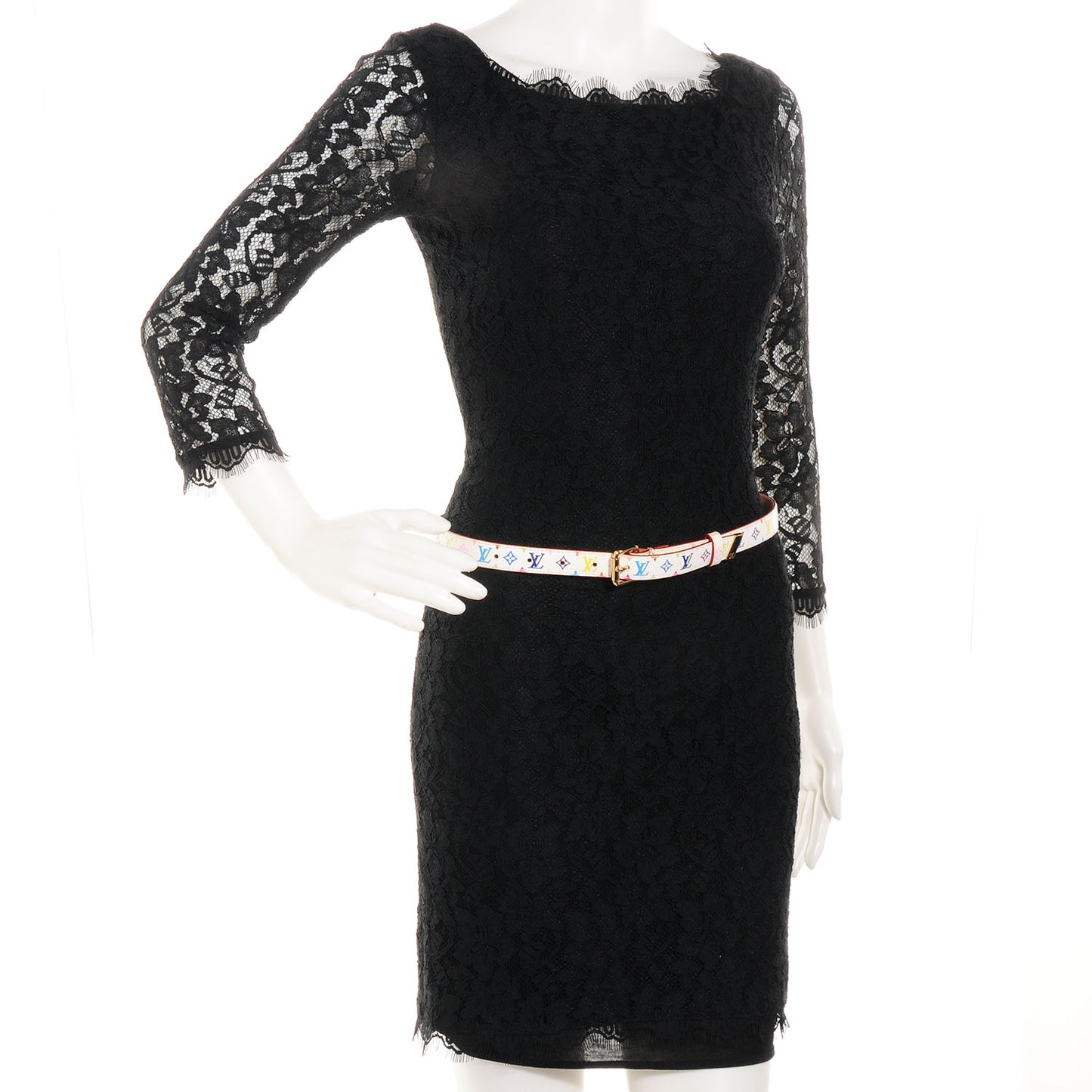Monogram Multicolor Belt 80 32 White
