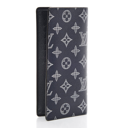 Louis Vuitton Savane Monogram Chapman Giraffe Brazza Wallet Encre 3 of 7