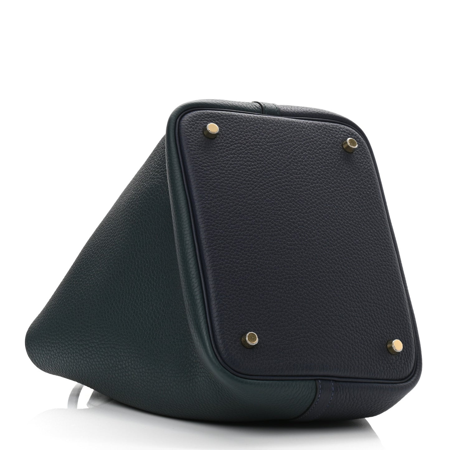 Taurillon Clemence Casaque Picotin Lock 22 MM Vert Cypres Bleu Nuit Black