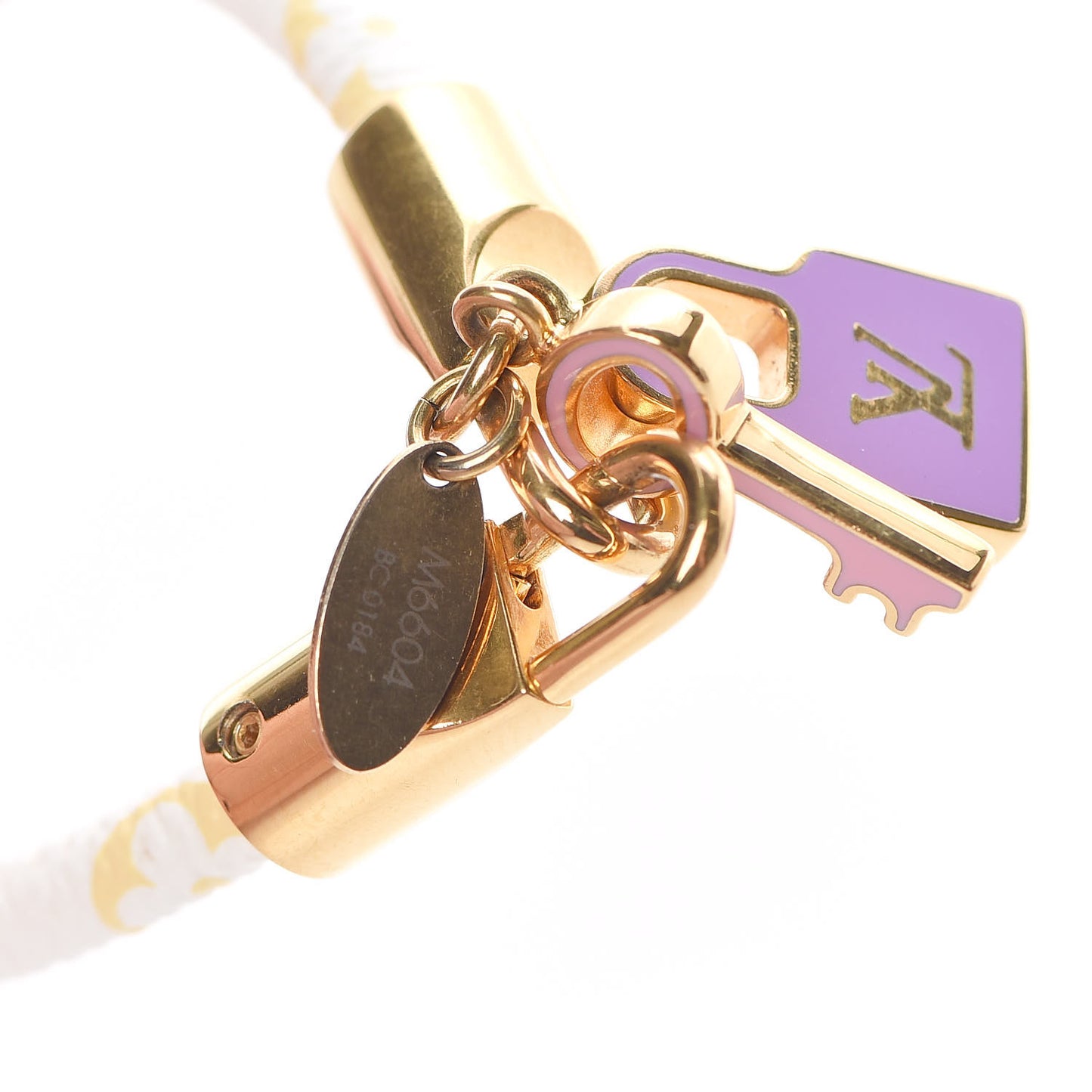 Monogram Multicolor Luck It Bracelet 17 White