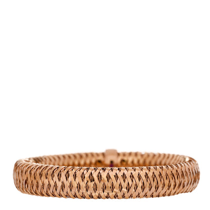 Roberto Coin 18K Rose Gold Primavera Flex Bangle Bracelet 2 of 4