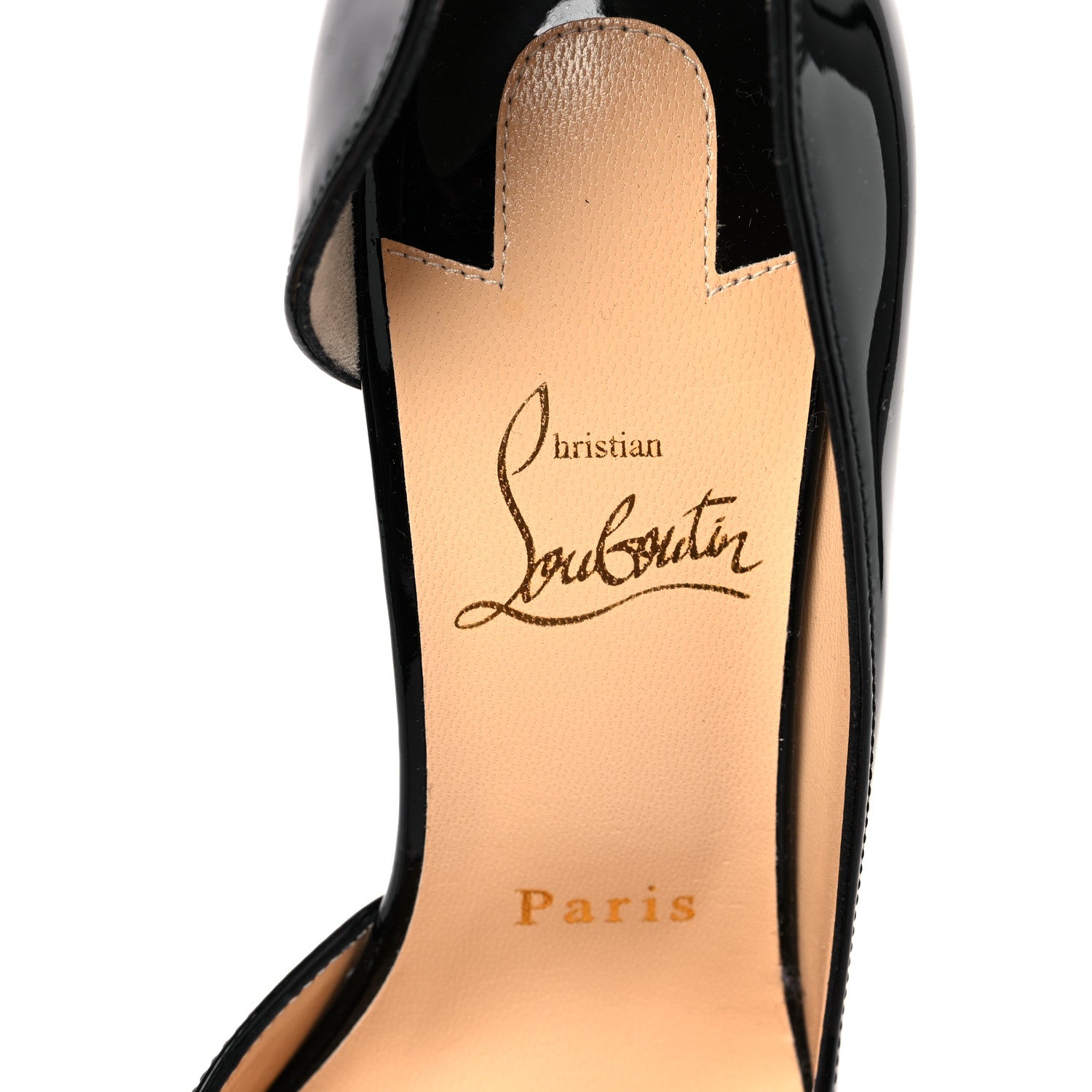 Christian Louboutin Patent Iriza 85 Pumps 37 Black 7 of 9