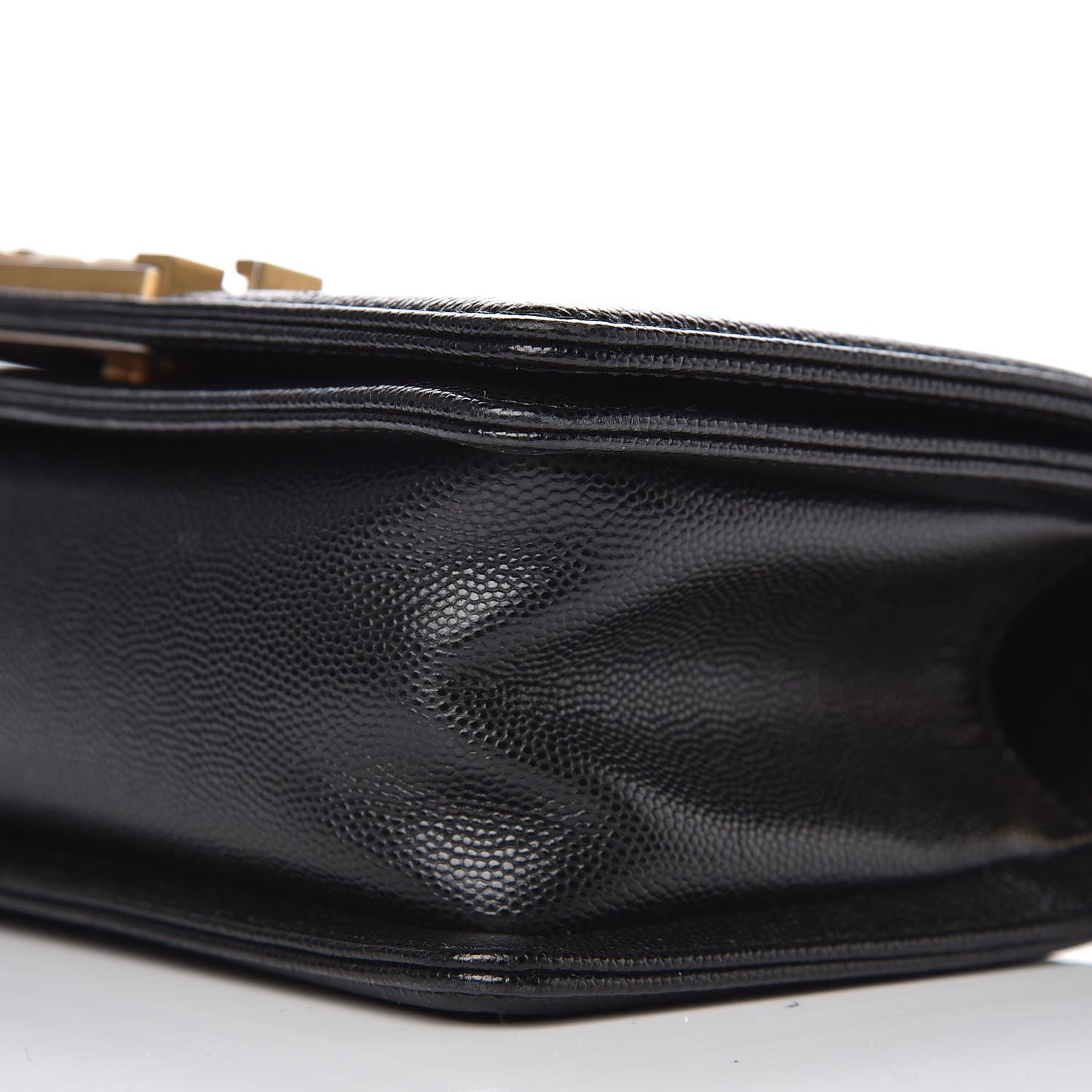 Caviar Quilted Small Boy Flap Black