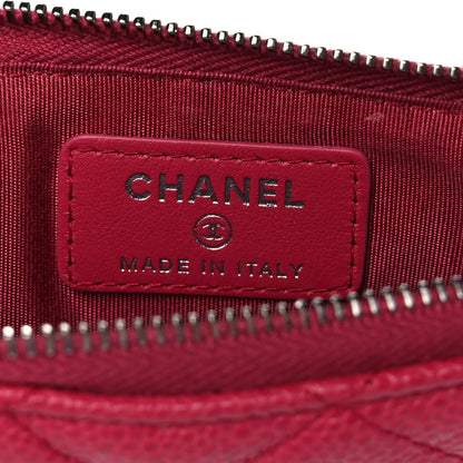 Chanel Caviar Quilted Classic Flat Wallet Pouch Pink 6 of 8
