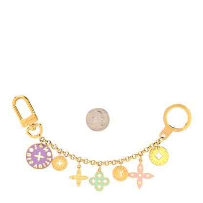 Louis Vuitton Enamel Looping Key Chain Bag Charm Multicolor 2 of 4