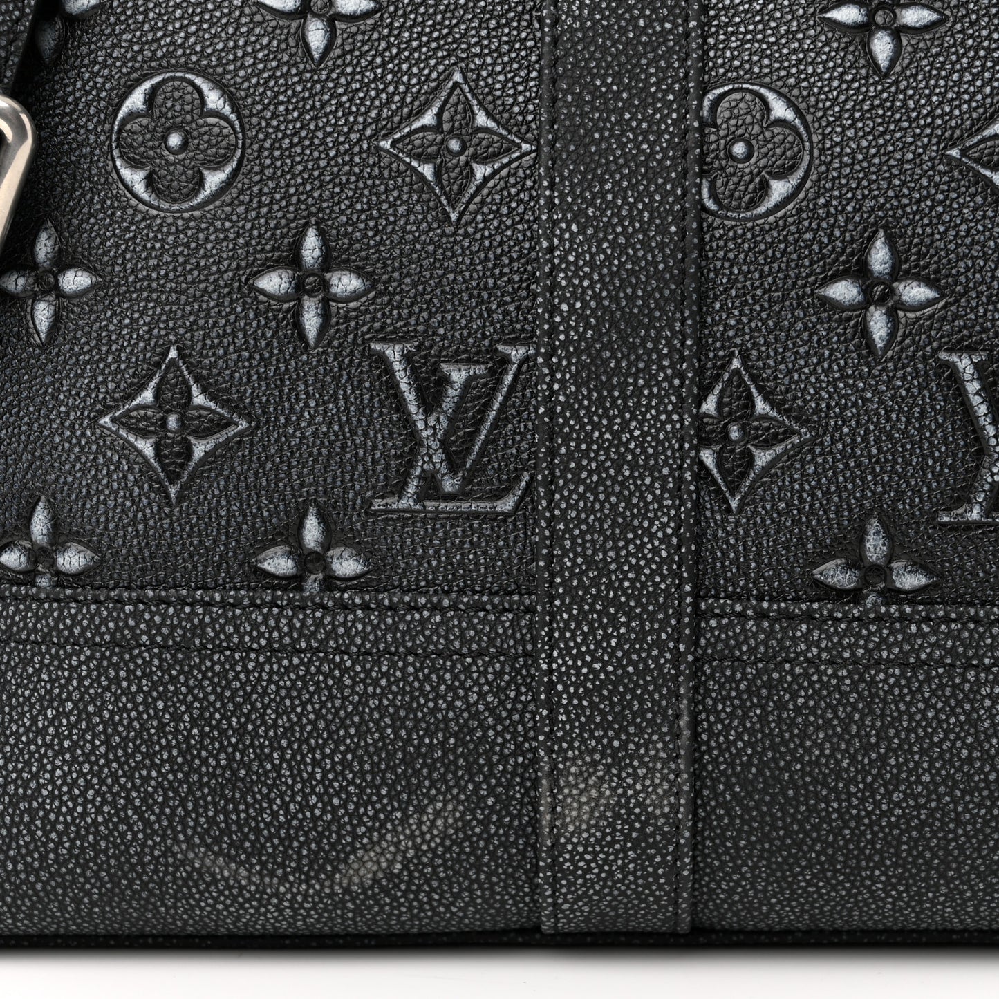 Calfskin Monogram Journey Tote Charcoal