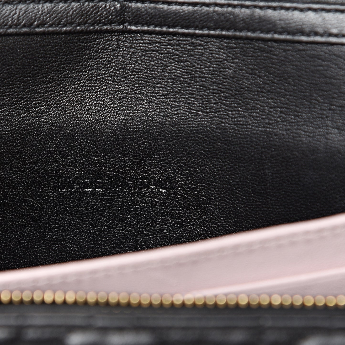 Lambskin Cannage Miss Dior Promenade Pouch Black