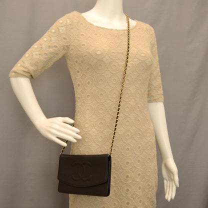 Chanel Caviar Wallet on Chain WOC Black 2 of 8