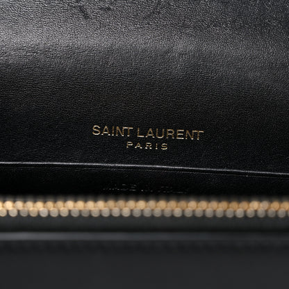 Saint Laurent Smooth Calfskin Classic Monogram Kate Tassel Chain Wallet Black 6 of 14