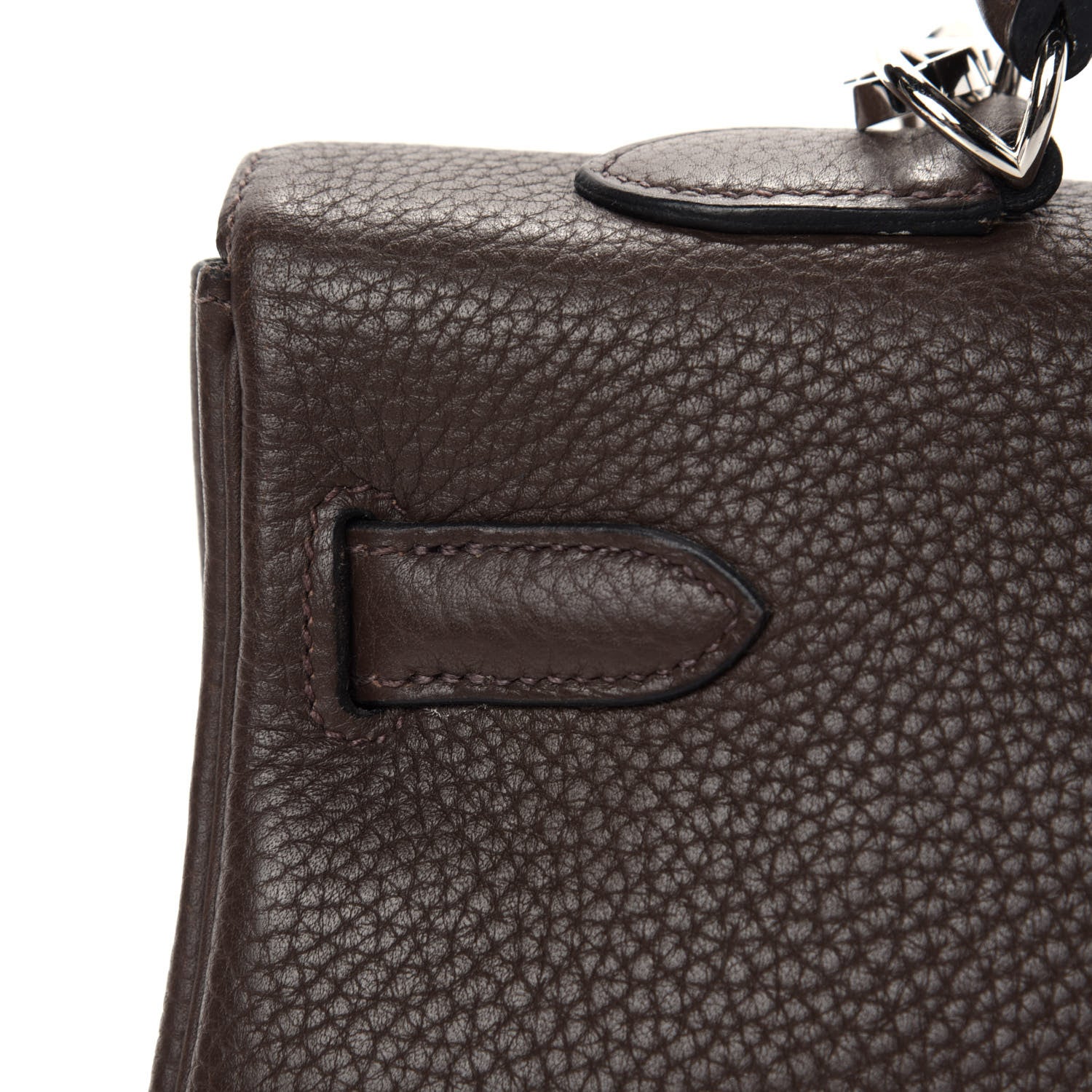Hermes Taurillon Clemence Kelly Retourne 35 Chocolate 12 of 37