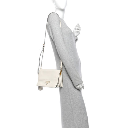 Prada Glace Calf Shoulder Bag White 2 of 11