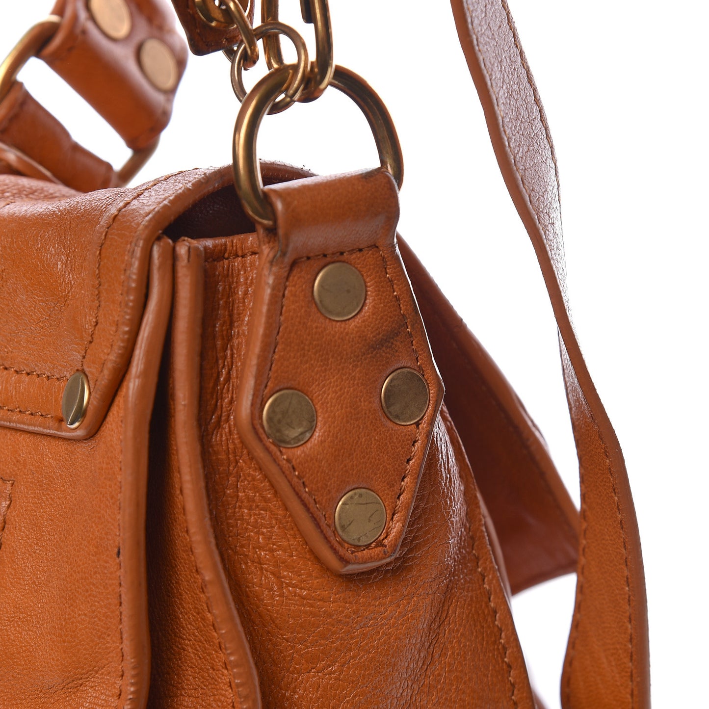 Lambskin Medium PS1 Satchel Saffron