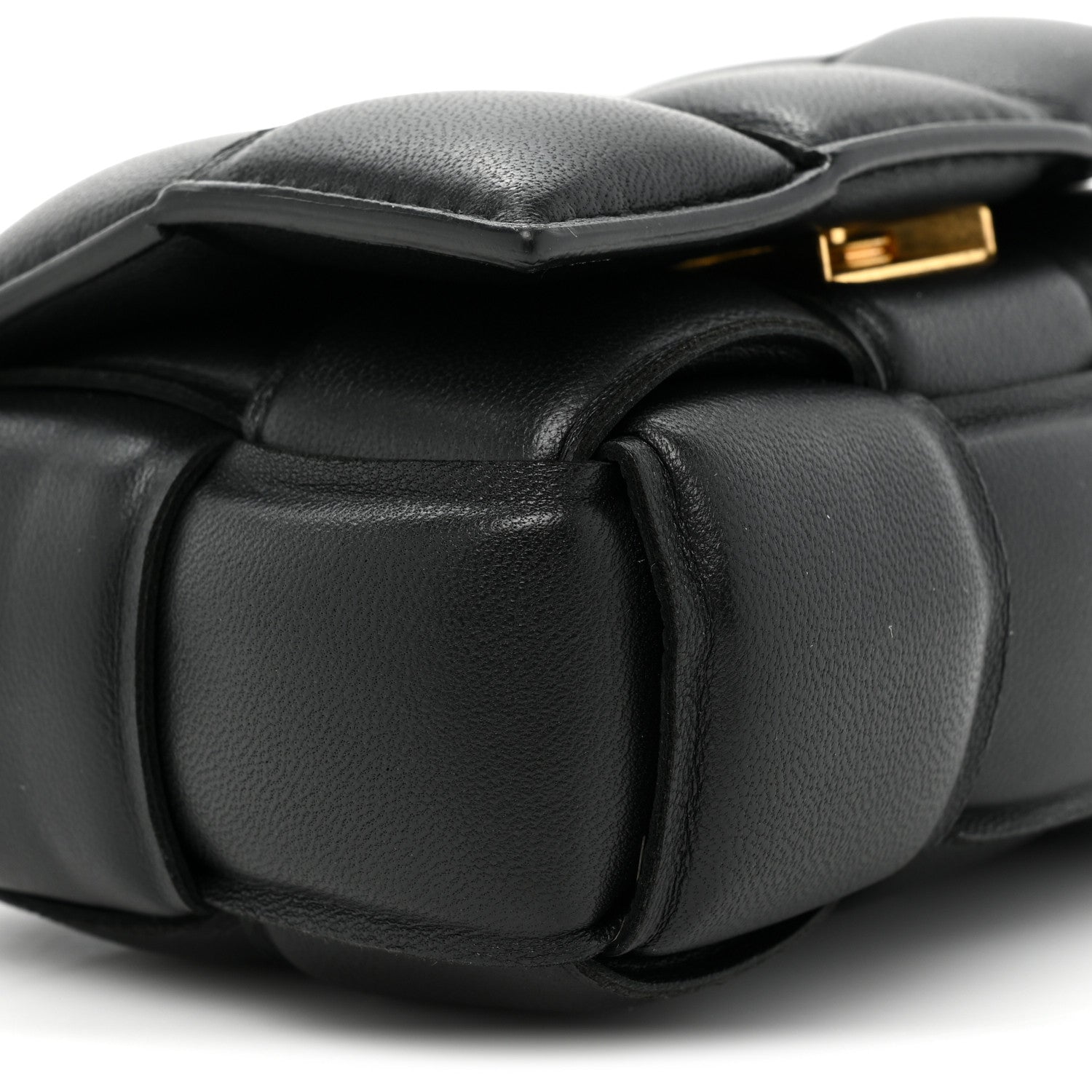 Bottega Veneta Lambskin Maxi Intreccio Padded Candy Cassette Crossbody Bag Black 8 of 8