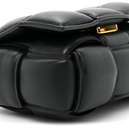 Bottega Veneta Lambskin Maxi Intreccio Padded Candy Cassette Crossbody Bag Black 8 of 8