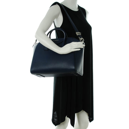Givenchy Sugar Goatskin Medium Antigona Deep Blue 4 of 7