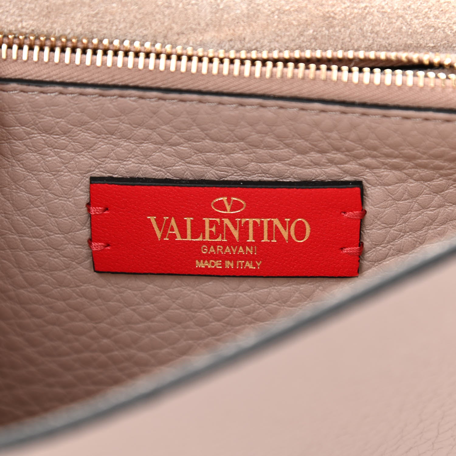 Valentino Garavani Pebbled Calfskin Rockstud Side Slip Crossbody Poudre 6 of 7