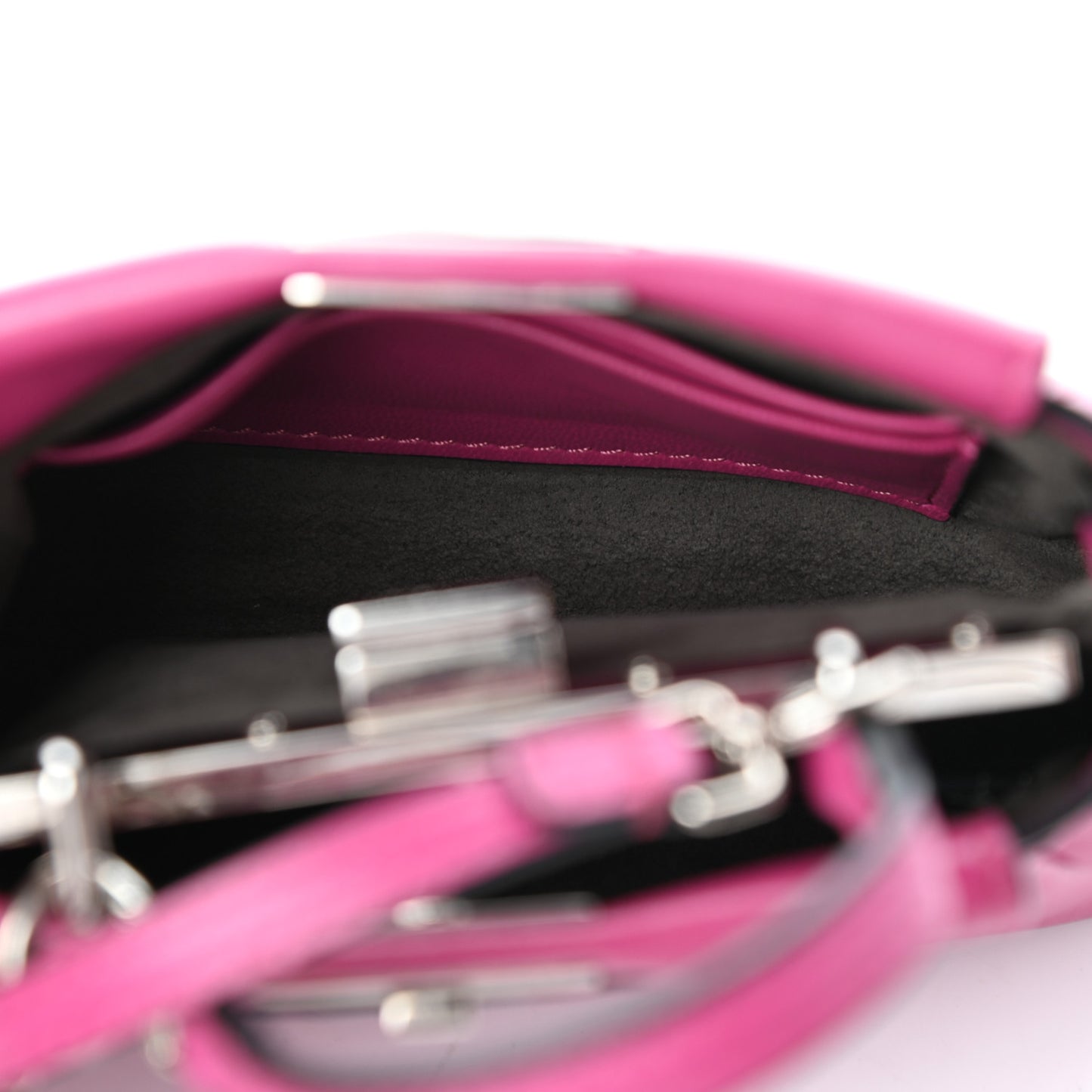 Nappa Micro Peekaboo Iconic Satchel Magenta