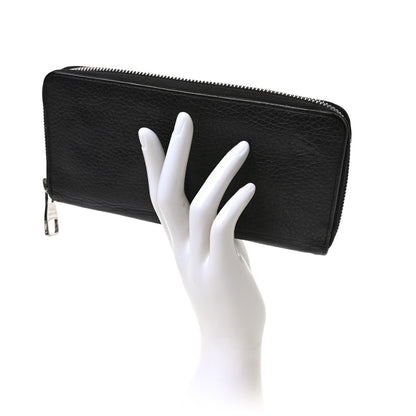 Louis Vuitton Taurillon Vertical Zippy Wallet Black 2 of 7