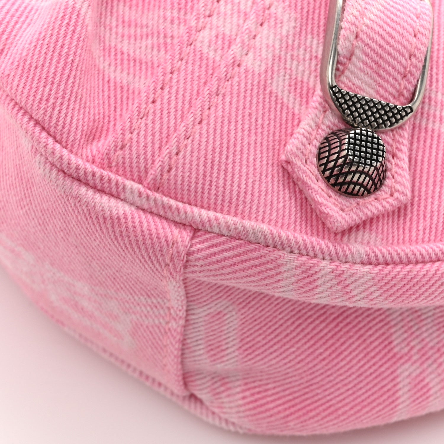 Balenciaga Denim BB Monogram Le Cagole Shoulder Bag XS Pink 11 of 11