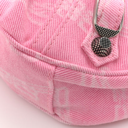 Balenciaga Denim BB Monogram Le Cagole Shoulder Bag XS Pink 11 of 11