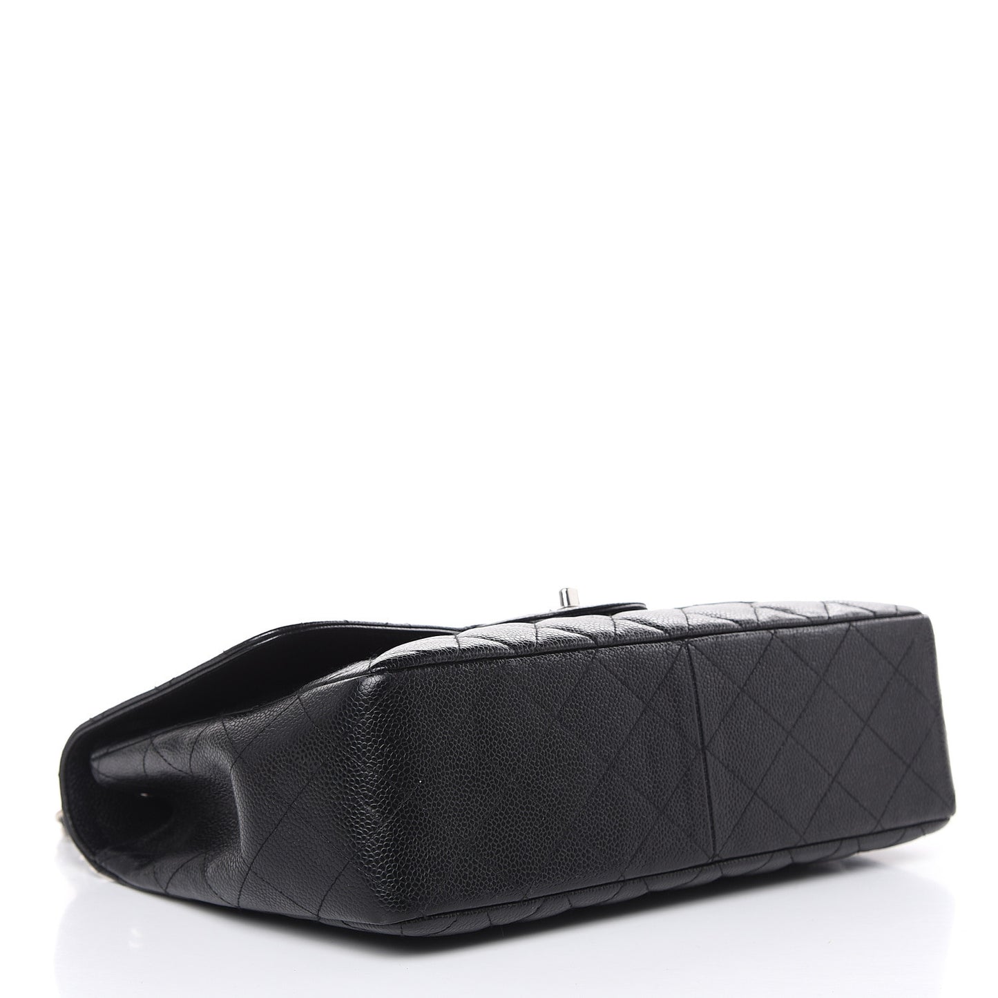 Caviar Quilted Jumbo Single Flap Black