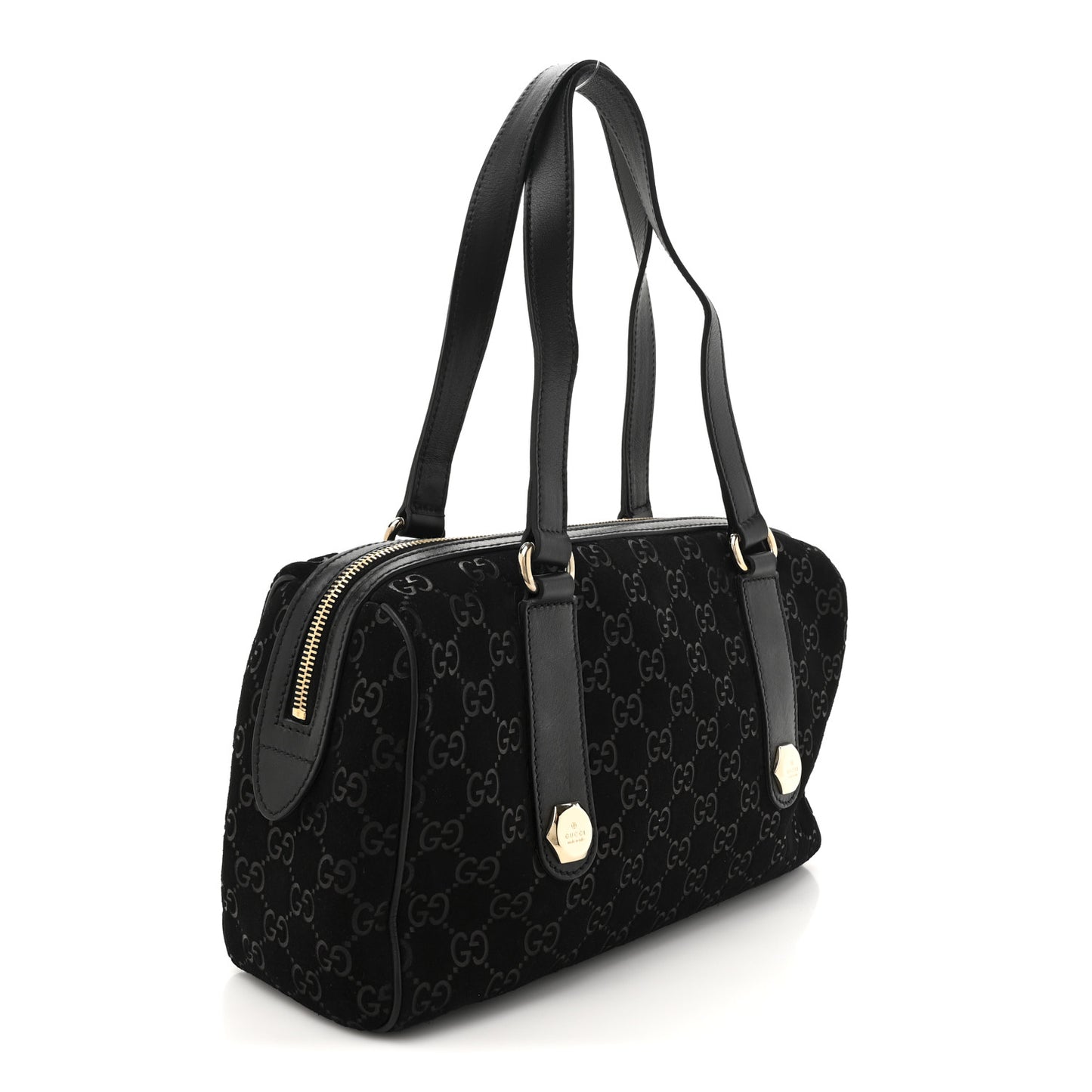 Guccissima Suede Charmy Boston Black