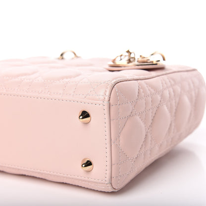 Christian Dior Lambskin Cannage Small Lucky Badges My Lady Dior Pink 7 of 15