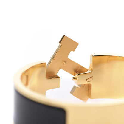 Hermes Enamel Wide Clic Clac H Bracelet PM Black 5 of 6