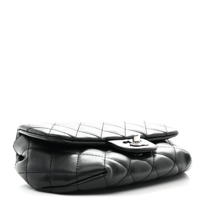 Chanel Calfskin Quilted CC Uniform Flap Belt Bag Black 4 of 11