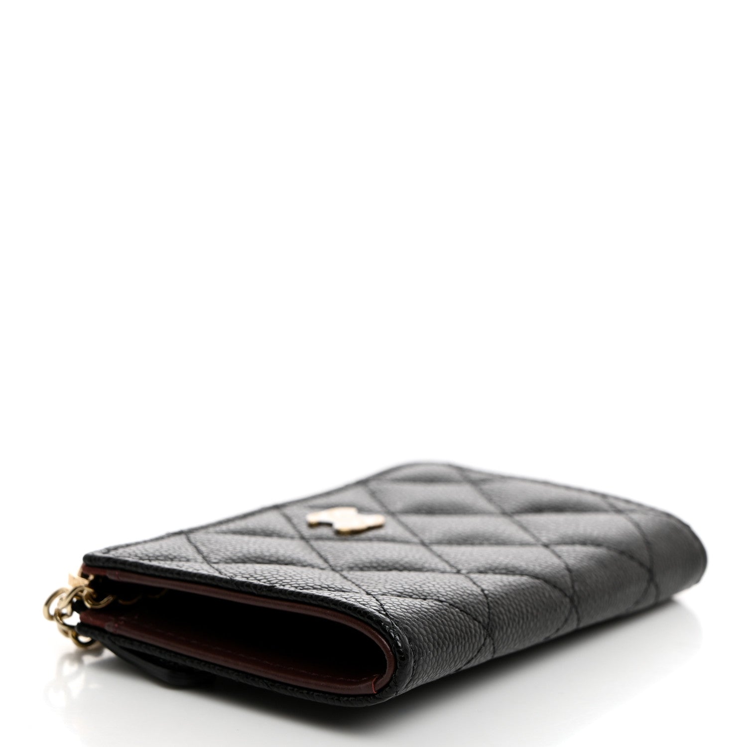 Chanel Caviar Quilted Zipped Key Holder Case Black 4 of 8