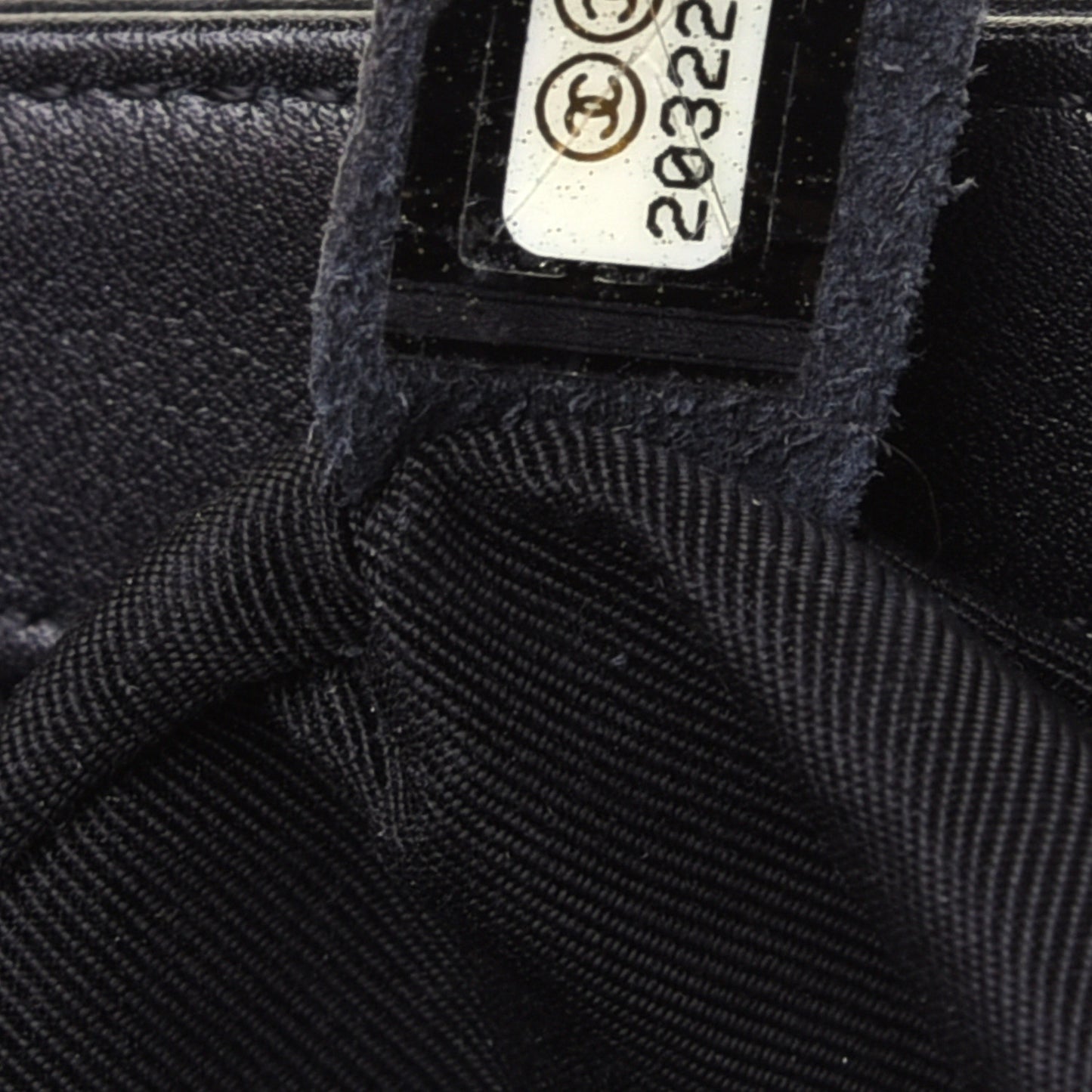Calfskin Quilted Small Boy Flap Black