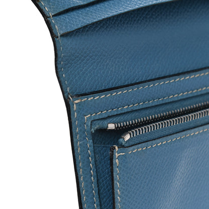 Hermes Epsom Bearn Wallet Blue Jean 6 of 13