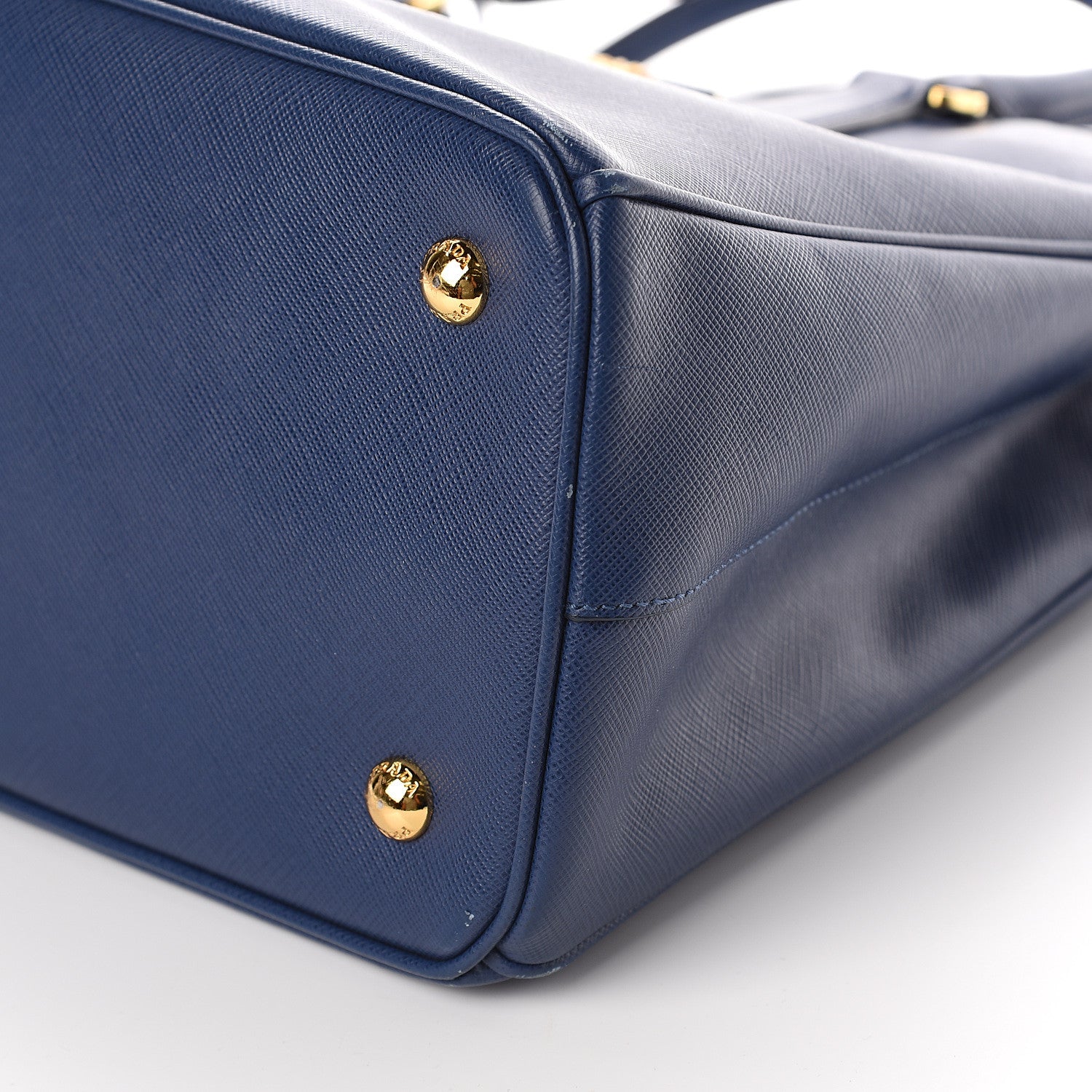 Prada Saffiano Lux Medium Tote Bluette 7 of 7