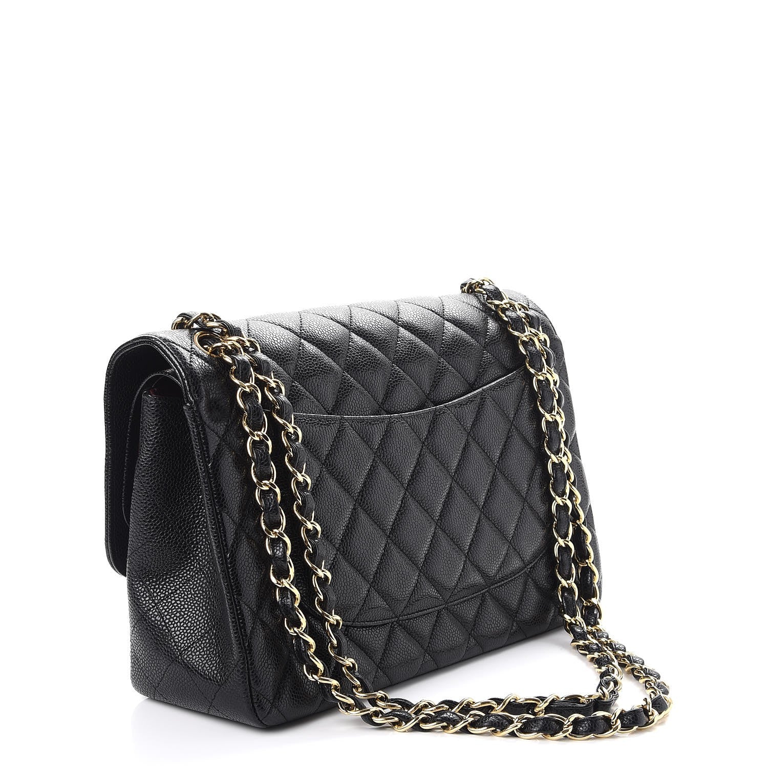 Chanel Caviar Quilted Jumbo Double Flap Black 4 of 9