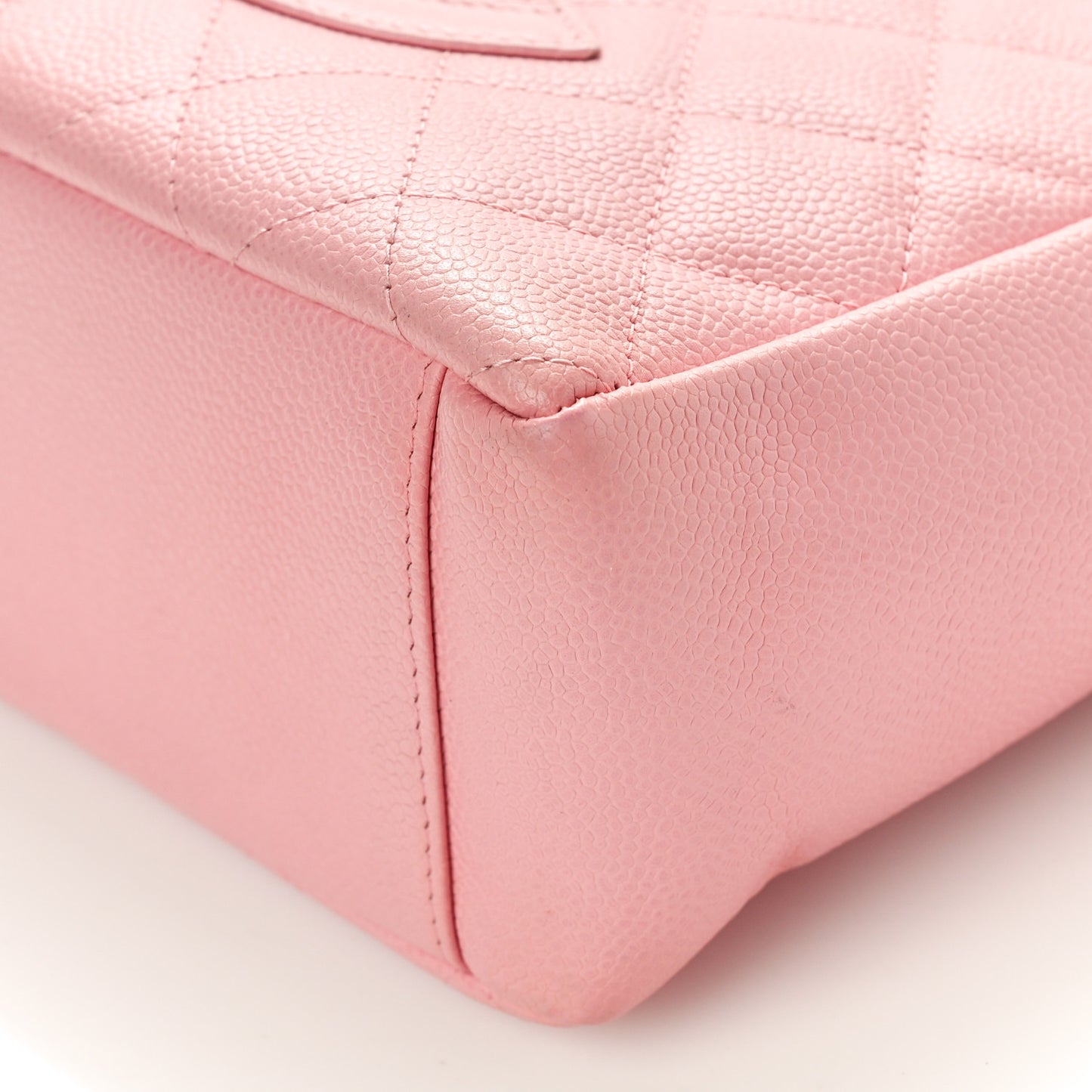 Caviar Quilted Petit Shopping Tote PST Pink