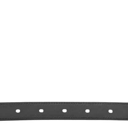 Saint Laurent Smooth Calfskin Monogram Square Buckle Belt 80 32 Black 4 of 6