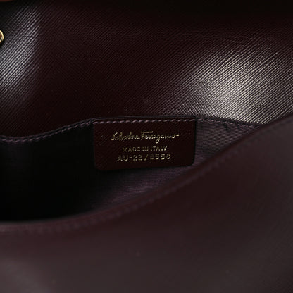 Salvatore Ferragamo Calfskin Mini Miss Vara Bow Chain Bag Plum 5 of 8