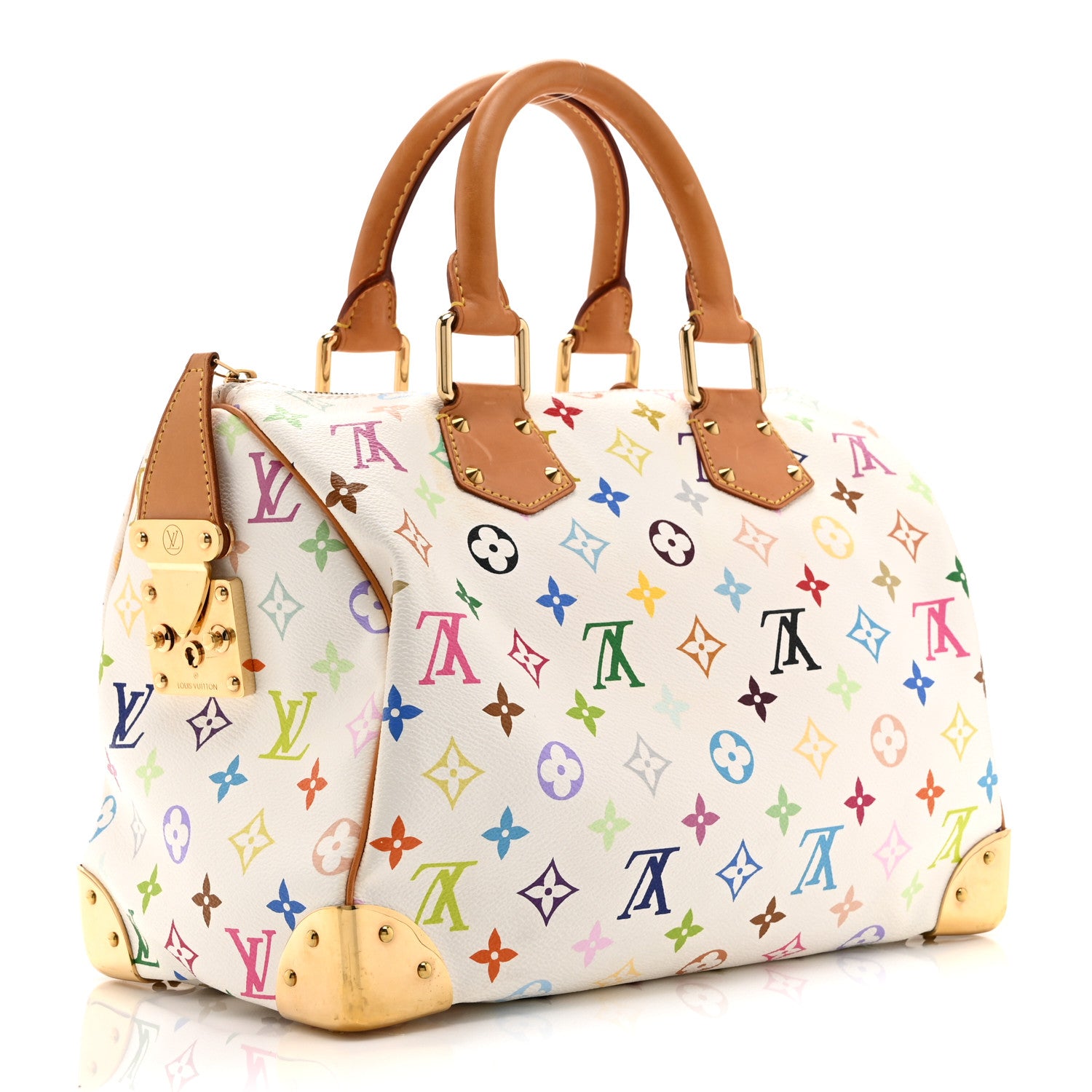 Louis Vuitton Monogram Multicolor Speedy 30 White 5 of 19