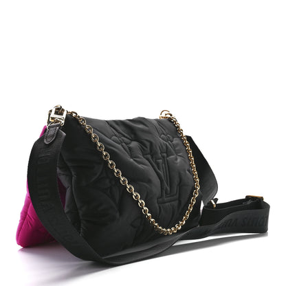 Louis Vuitton Econyl Monogram Pillow Maxi Multi Pochette Accessories Black Fuchsia 3 of 12