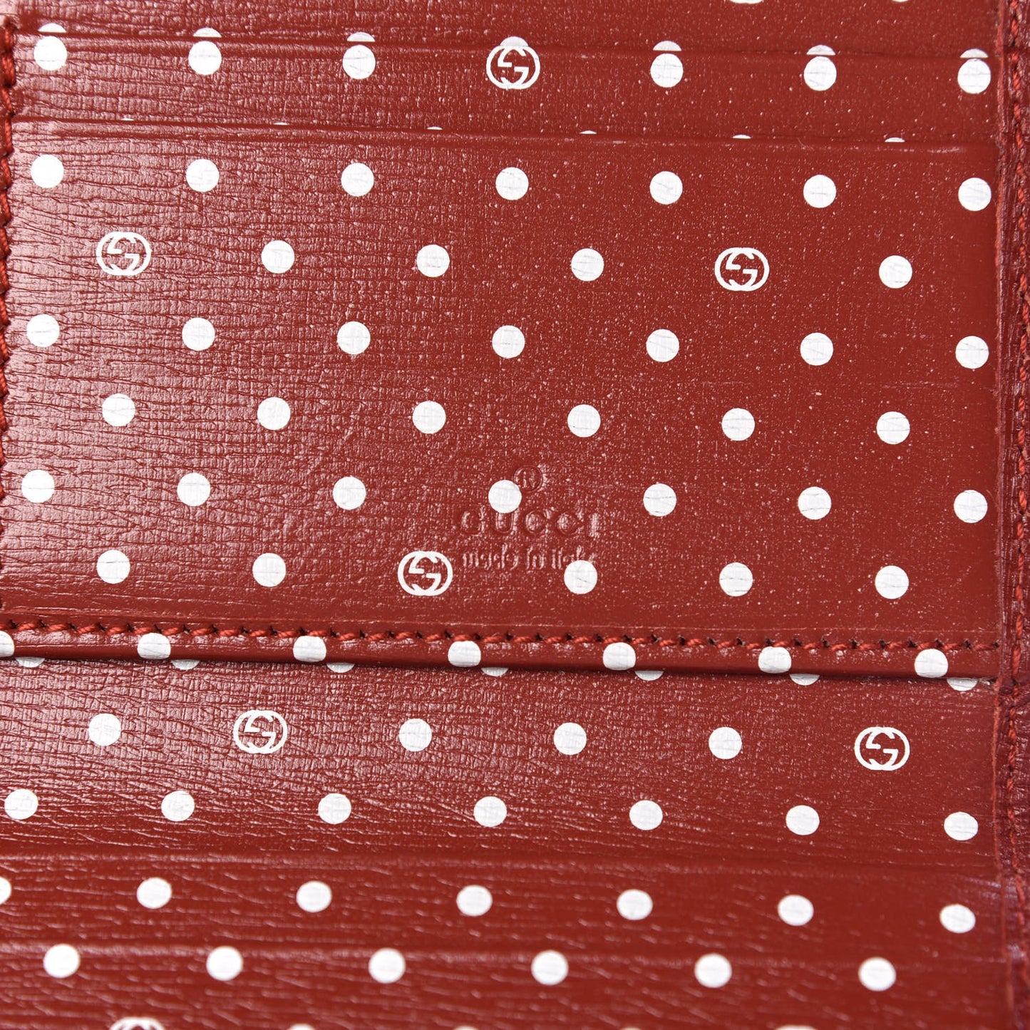 Calfskin Interlocking G French Wallet Red