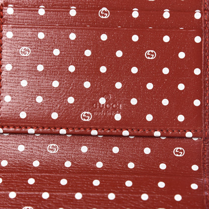 Gucci Calfskin Interlocking G French Wallet Red 6 of 12