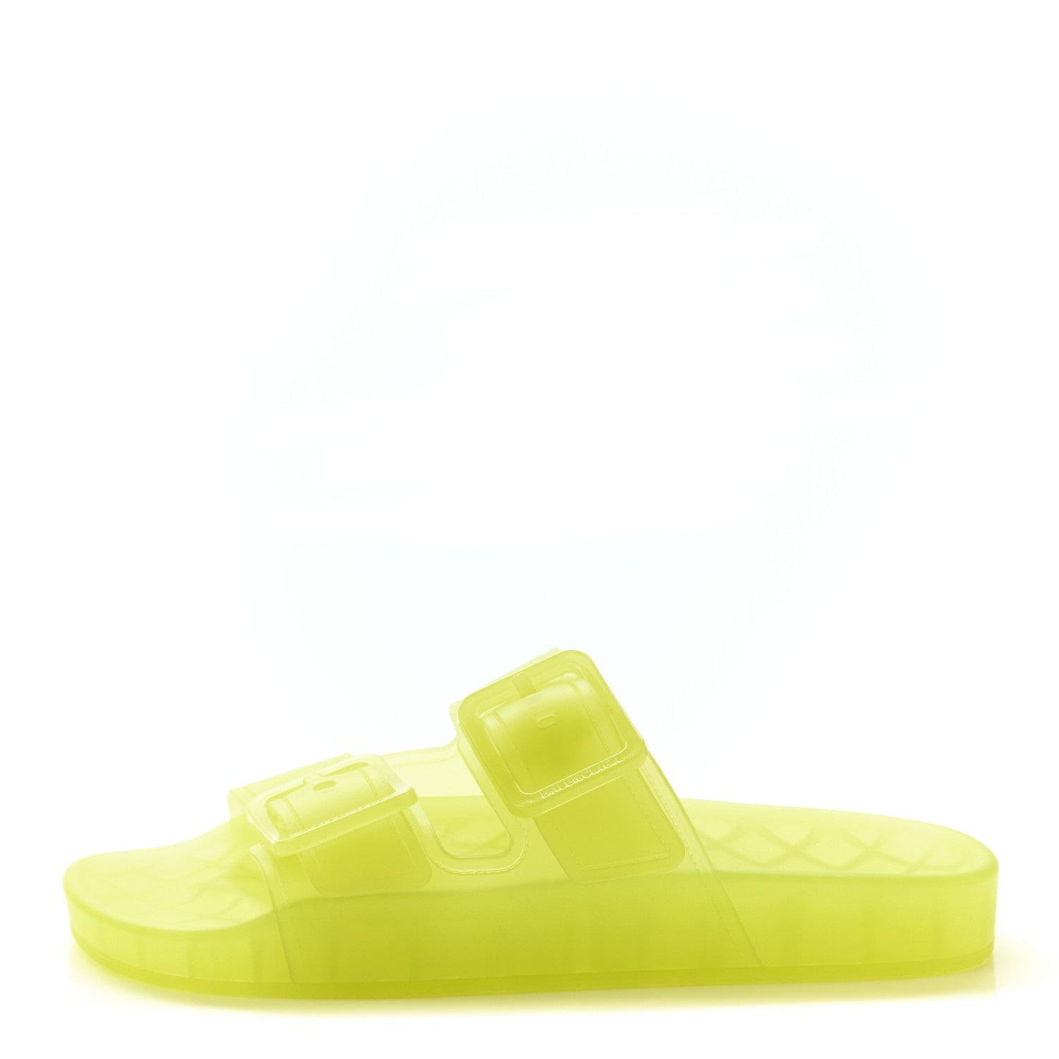 Balenciaga Technical Polyurethane Mallorca Slide Sandals 38 Fluo Yellow 1 of 6