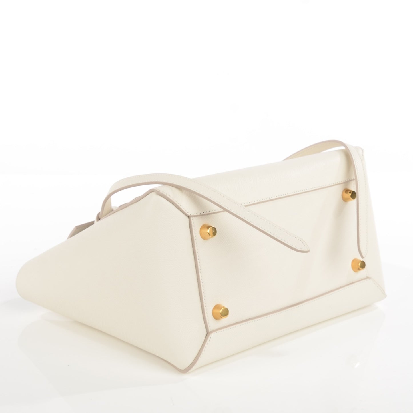 Grained Calfskin Mini Belt Bag White