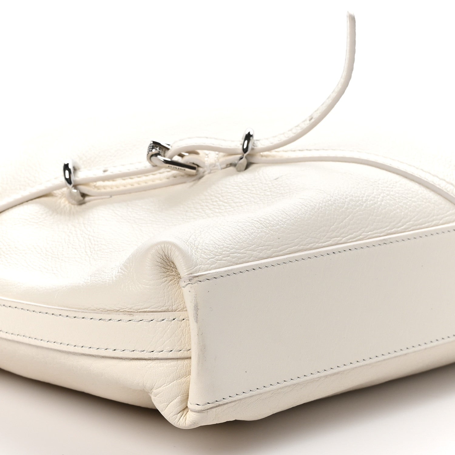 Givenchy Tumbled Calfskin Medium Voyou Bag Ivory 9 of 10